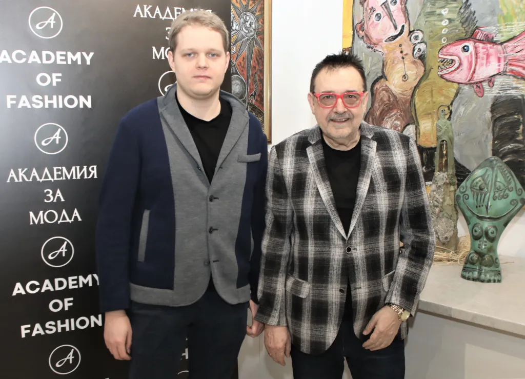 Проф. Любомир Стойков и Калин Стойков. Фото: © Академия за мода / Хайлайф