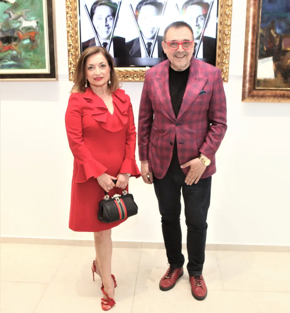 Н.Пр. Джузепина Дзара – италианският посланик, и проф. Любомир Стойков. Фото: ©  Академия за мода / Хайлайф