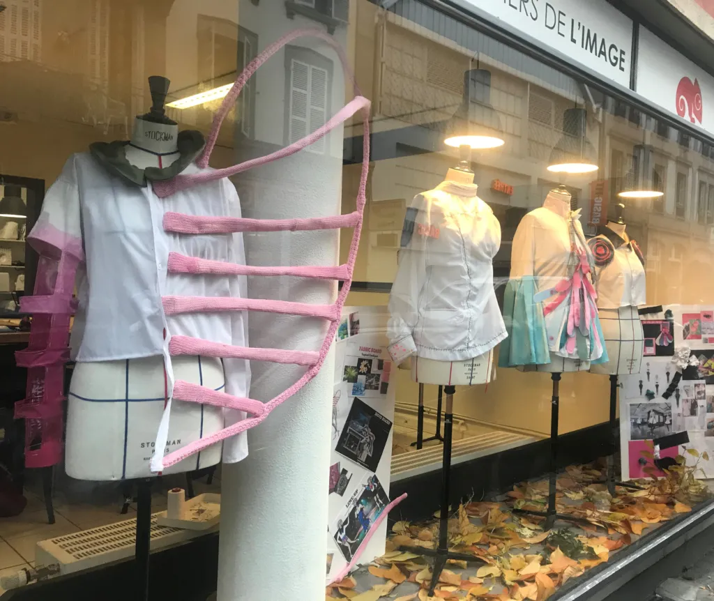 Проекти на Лиа Каменова, представени по време на „Ден на отворените врати“, когато е била първи курс в университета MJM Graphic Design. Фото: © Личен архив