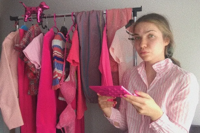 Аутфити на тема „Розово“ от дизайнерката Лиа Каменова. Фото: © Личен архив