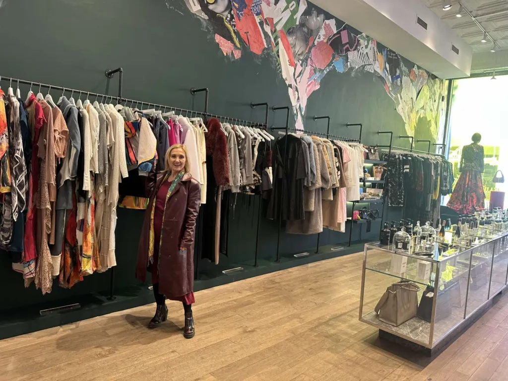 Бутикът, в който се предлагат тоалетите на Аксел Харди в Ню Йорк. Фото:  Архив на Аксел Харди