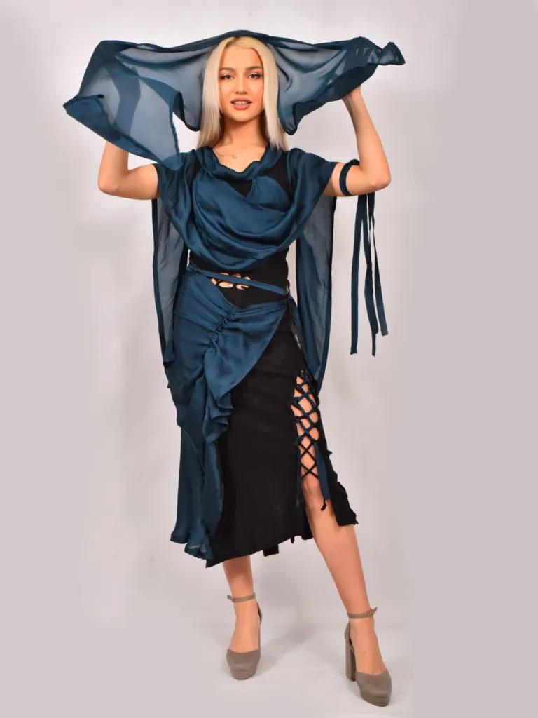 Аутфит от колекцията на Аксел Харди за пролет 2025. Модел: Зари Баждарова – Мис Търновград
Фото: Нено Вълковски