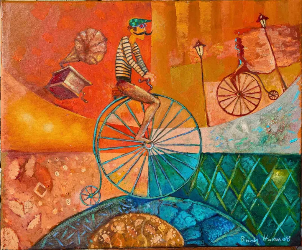 Картина „Сутрешна среща“. Фото: Архив на Вили Николов