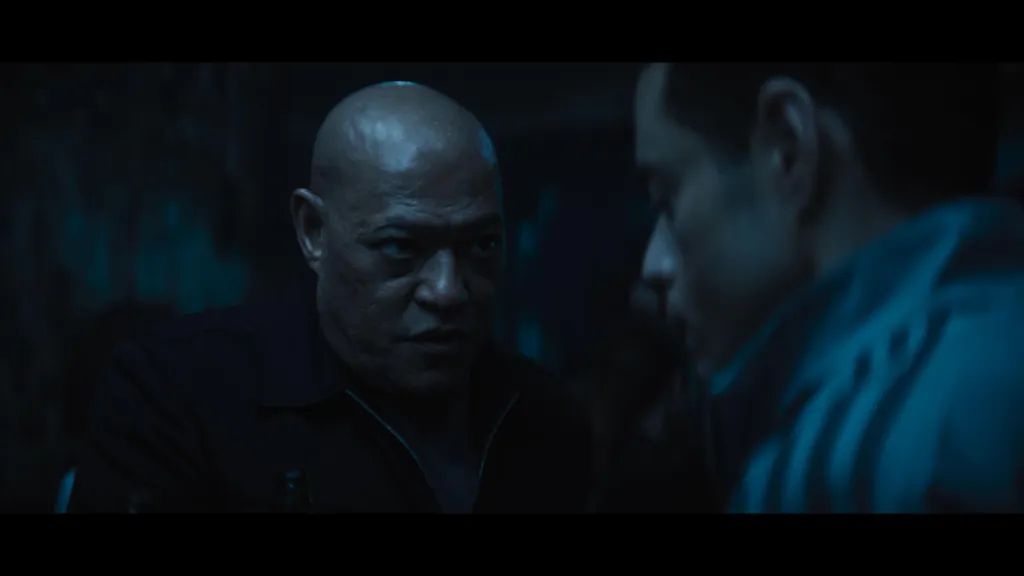 Лорънс Фишбърн и Рами Малек в „Аматьорът“. Фото: 20th Century Studios/20th Centruy Studios