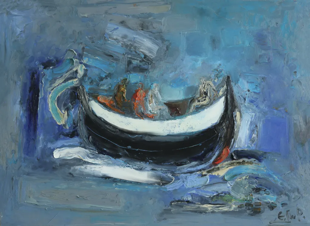 Картина „Рибари“. Фото: Архив на Васил Банов