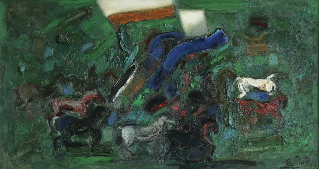 Картина „Коне“. Фото: Архив на Васил Банов