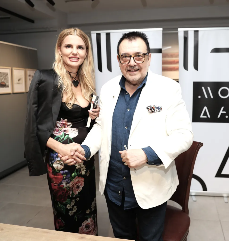 Проф. д.н. Любомир Стойков и Бояна Шарлопова.Фото: Алма комуникация / Петър Станев