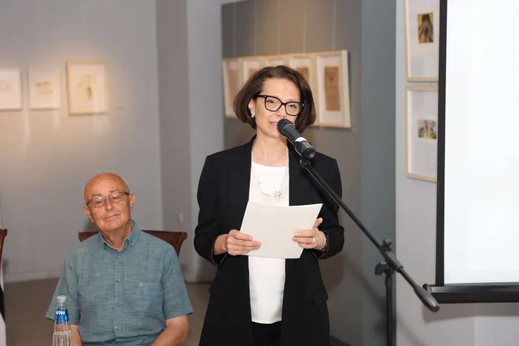 Проф. д-р Яна Костадинова - ръководител на катедра „Моден дизайн“ в НХА и рецензент на книгата. Фото: Алма комуникация / Петър Станев