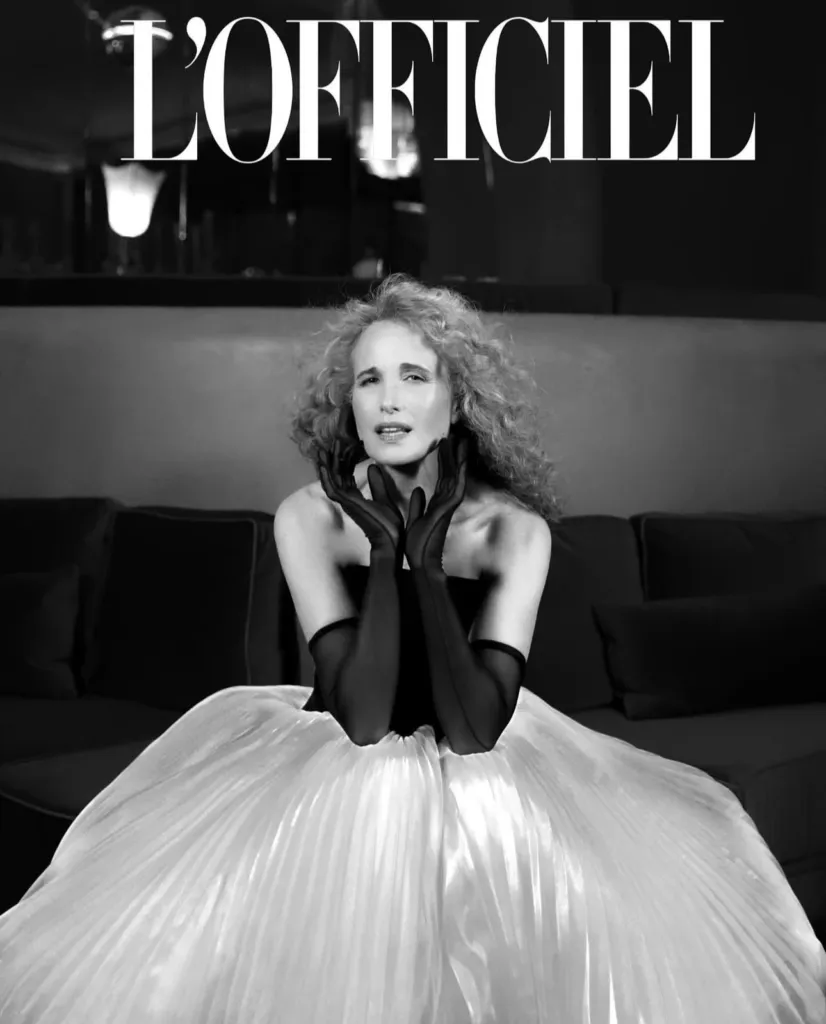 Анди Макдауъл, облечена в тоалет на Ивет Биaнки.
Фото: Greg Alexander