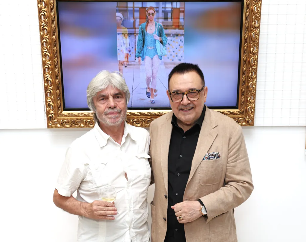 Николай Янакиев и проф. Любомир Стойков. Фото: Академия за мода / Петър Станев