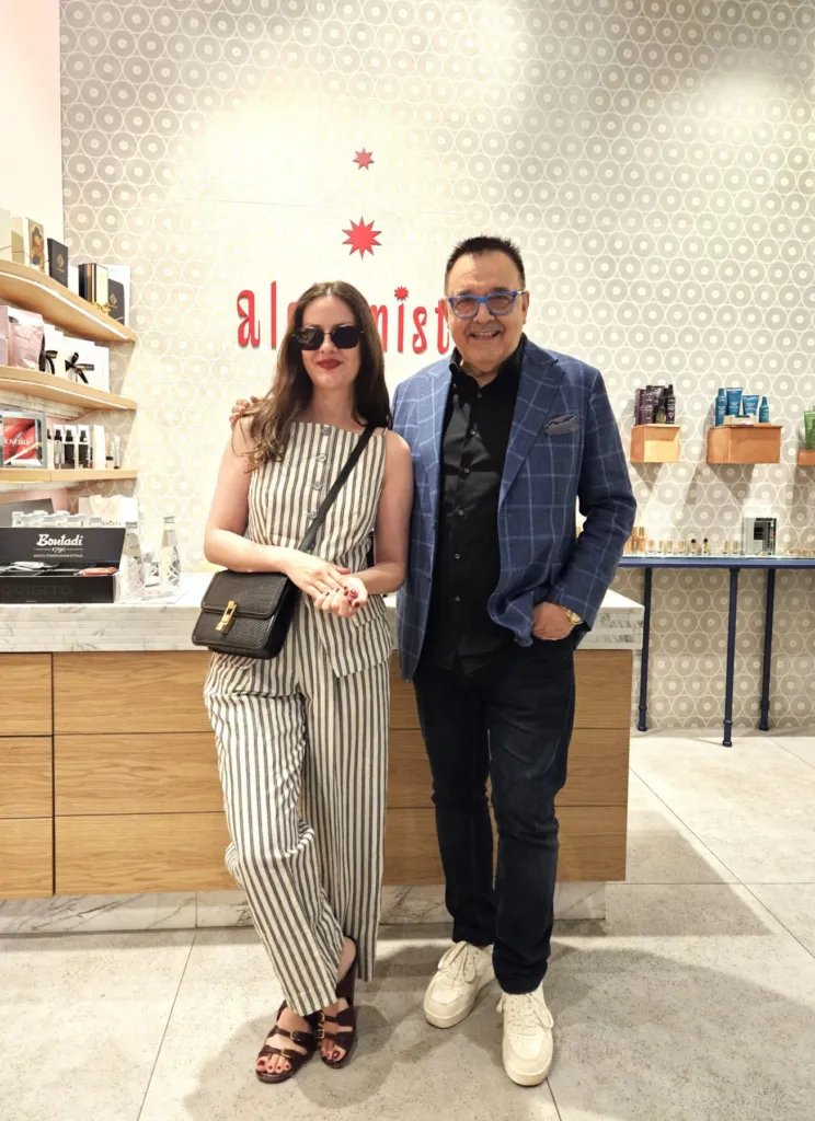 Проф. Любомир Стойков и известната гримьорка Алина Манова. Фото: Алма комуникация