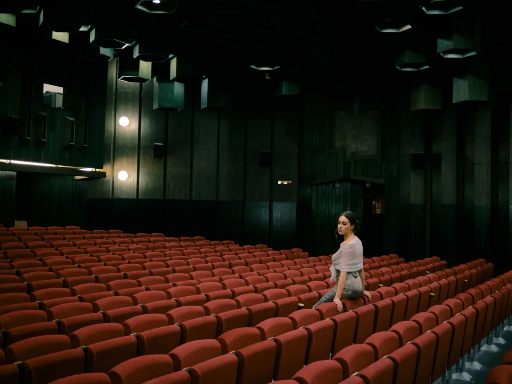 Ивет Бианки в културния център на Кладово, където са се прожектирали част от филмите. Фото: Архив на Ивет Бианки / Стефан Джакович