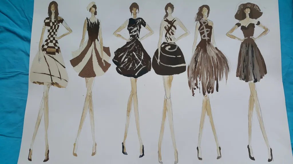 Скици на Иванина Иванова. Фото: Личен архив на Иванина Иванова