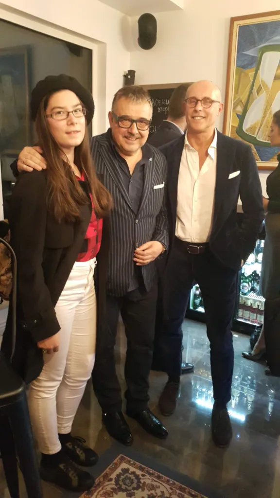 Иванина Иванова заедно с проф. Любомир Стойков и Алберто Веделаго. Фото: Личен архив на Иванина Иванова