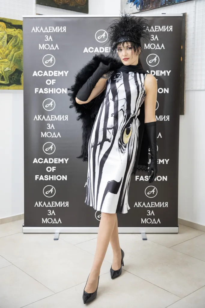 Росина Ганчева в тоалет на Лиляна Петрова – Лулу. Фото: Академия за мода / Петър Станев