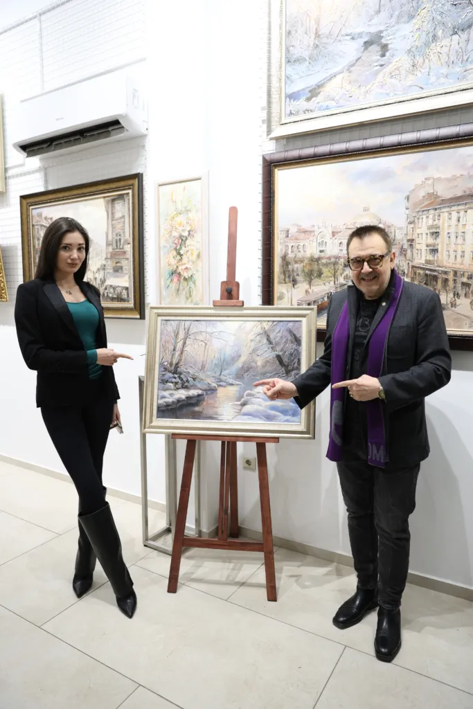 Гергана Желева и проф. Любомир Стойков. Фото: Алма комуникация / Петър Станев