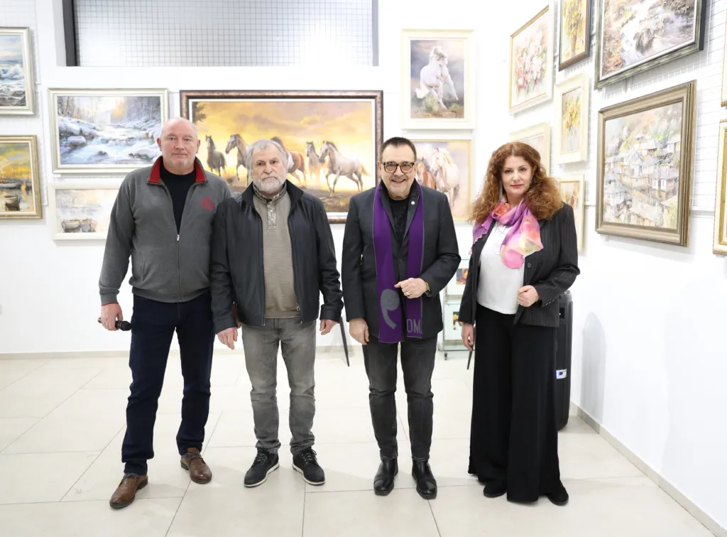 Васил Банов, Юрий Ковачев, проф. Любомир Стойков и Анна Банова. Фото: Алма комуникация / Петър Станев