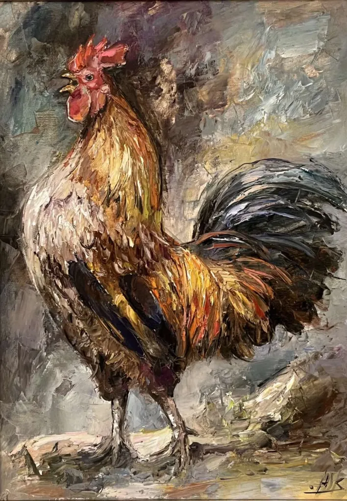 Картина „Утро“ 50х70 см. Фото: Личен архив на Юрий Ковачев