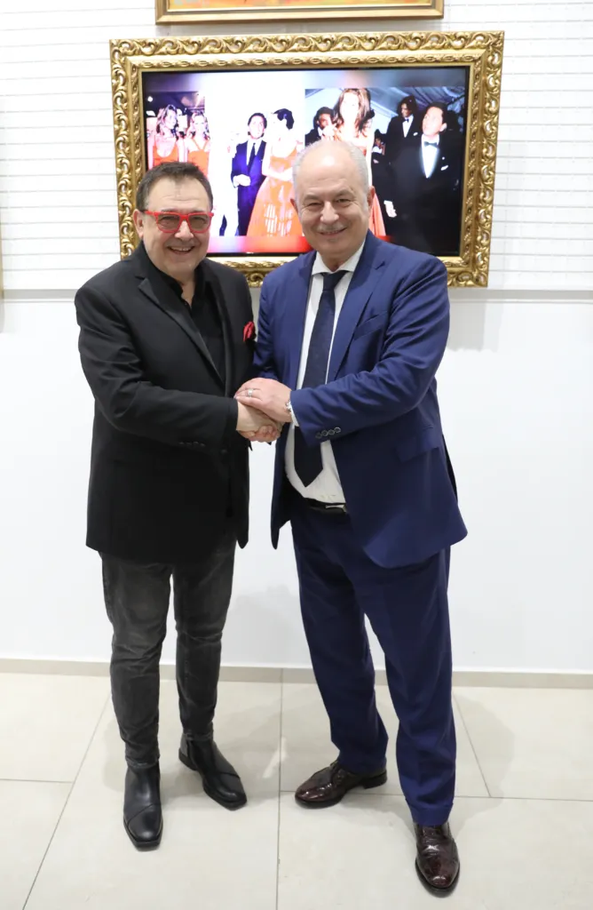 Проф. Любомир Стойков и Н.Пр. Марчело Апичела. Фото: Академия за мода / Петър Станев