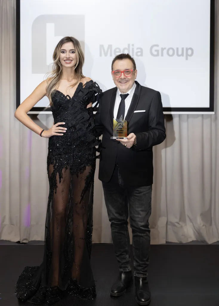 Проф. Любомир Стойков и Симона Бакърджиева.
Фото: Алма комуникация / Петър Станев