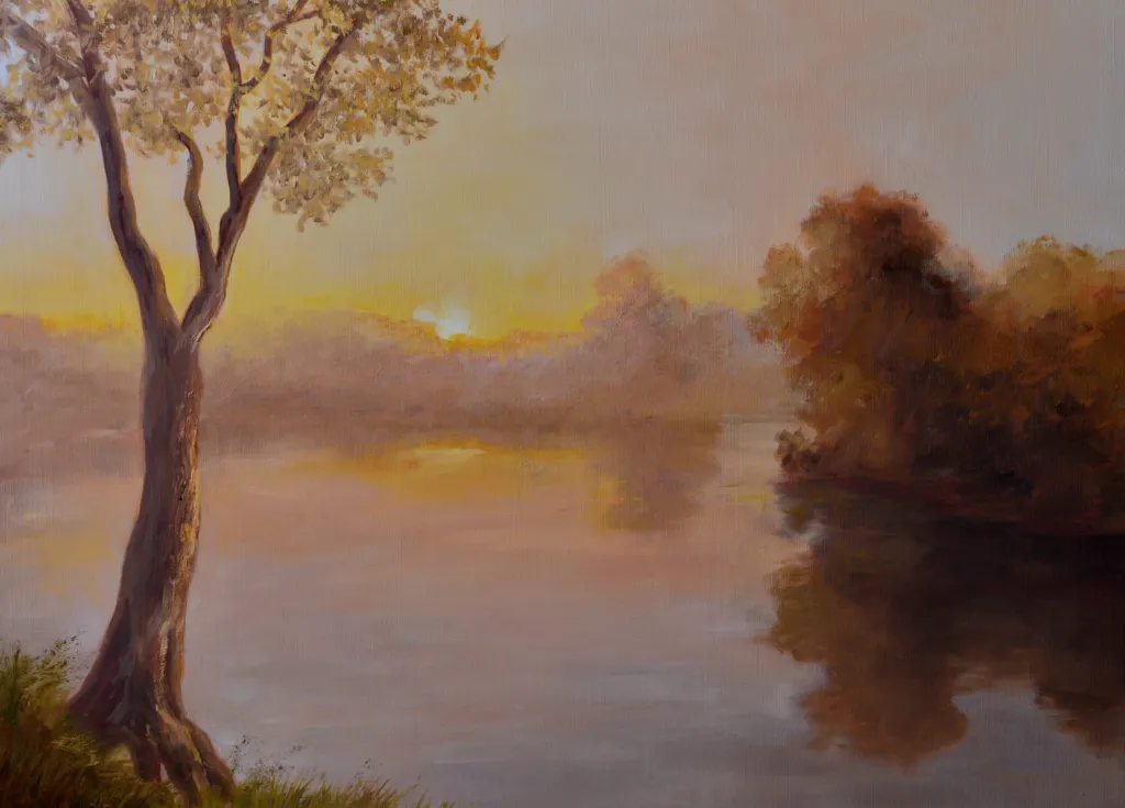 Картина „Утро“. Фото: Личен архив на художника